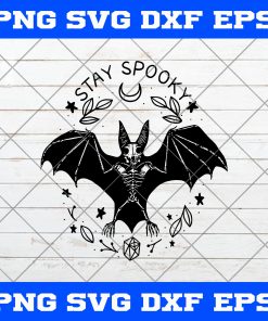 Bat Stay Spooky Scary SVG, Stay Spooky SVG, Bat SVG, Cat Bat, Ugly Bat SVG
