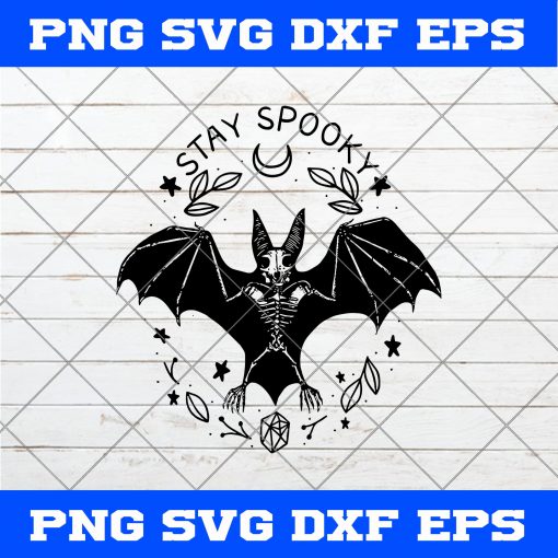 Bat Stay Spooky Scary SVG, Stay Spooky SVG, Bat SVG, Cat Bat, Ugly Bat SVG