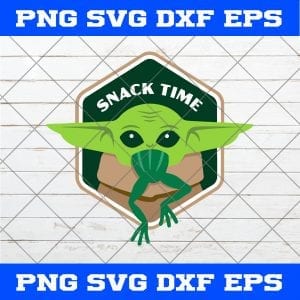 Baby Yoda Snack Time SVG