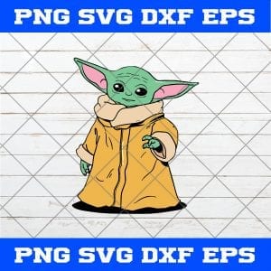 Star Wars Yoda Baby The Child Cartoon Poses SVG