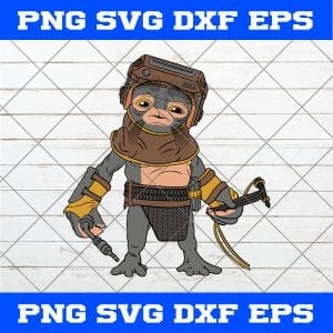 Babu Frik Cute Star Wars The Rise Of Skywalker Art SVG PNG EPS DXF Vector Cricut File