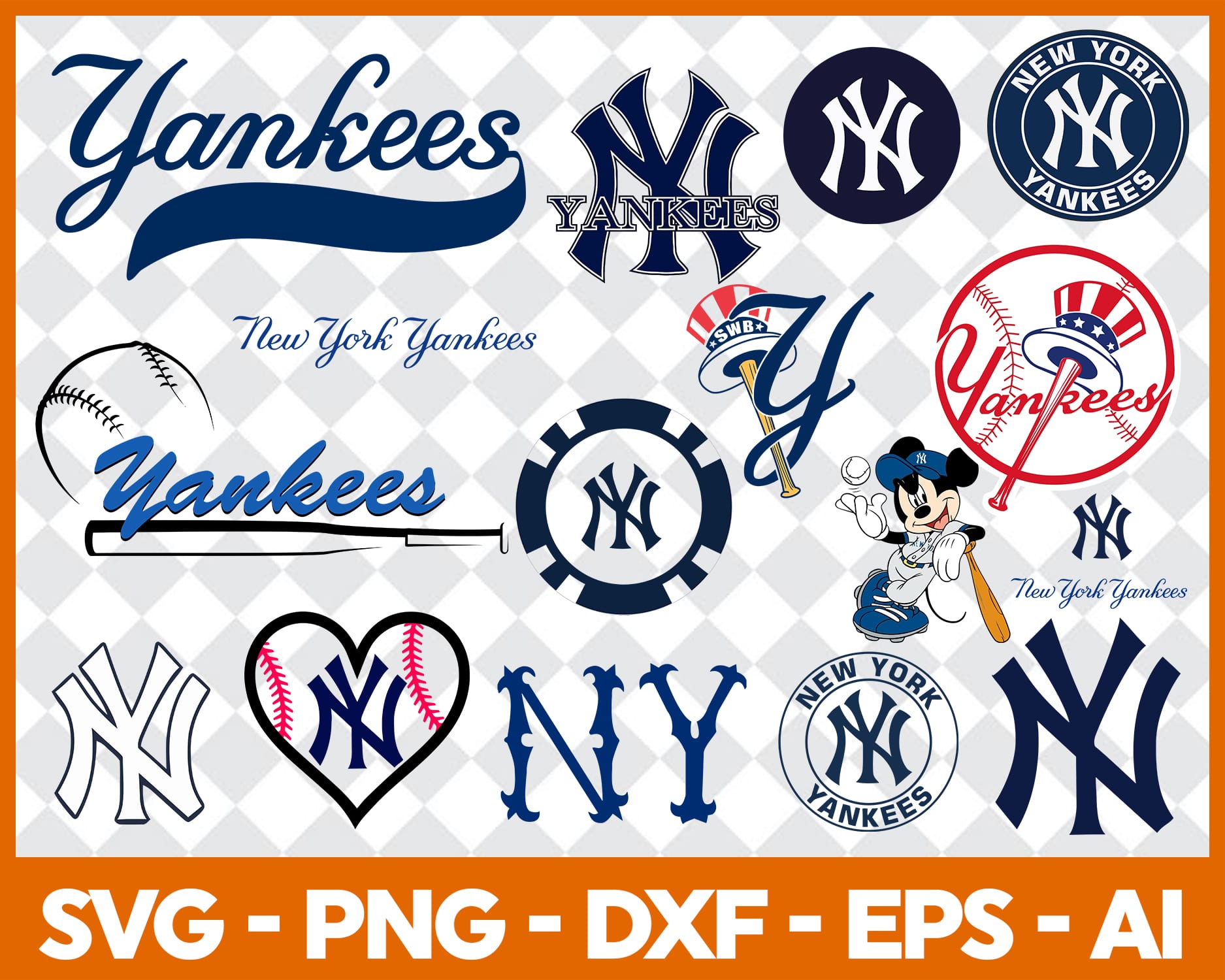 Yankees Baseball Svg, Go Yankees Svg, Retro Sports Jersey Font, Yankees  Team Logo. Vector Cut file Cricut, Silhouette, Pdf Png Dxf Eps.
