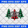 Christmas SVG, Merry Christmas Trees with Buffalo Plaid & Leopard Christmas SVG PNG EPS DXF Trees Christmas Svg Png Cut file Digital Download