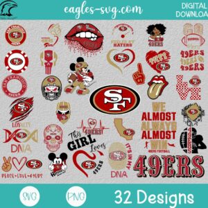 San Francisco 49ers SVG PNG Bundle Preview