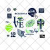 Seattle Seahawks Helmet SVG - Seattle Seahawks Helmet Logo NFL Football SVG /cut file for cricut files Clip Art Digital Files vector, Eps, Svg, Dxf, Dng