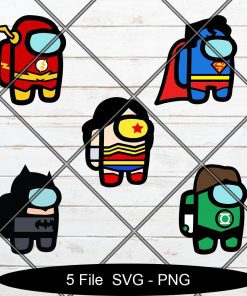 Among Us DC Superheroes Bundle SVG , Among Us Dc Superheroes Shirt SVG , Among Us Dc cup , Svg/ Png /Custom Cut file /Cricut