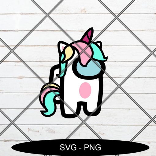 Among Us Unicorn SVG