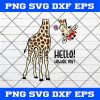 Giraffe svg - Giraffe dxf - cute funny giraffe with bandana svg - animals svg - silhouette - cricut - png – eps