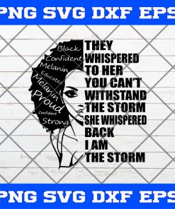 I Am The Storm Strong African Woman Black History Month SVG