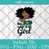 New York Jets Afro Girl Football Fan Svg, Png Printable, Cricut & Silhouette