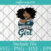 Philadelphia Eagles Afro Girl Football Fan Svg, Png Printable, Cricut & Silhouette