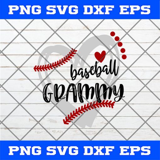 Baseball Svg, Baseball Grammy svg, Grammy softball svg, heart frame baseball Svg Png Dxf Cricut Cameo File Silhouette Art