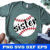 Baseball Sister Svg