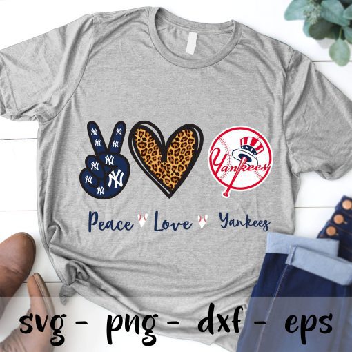 Peace Love Yankees Svg