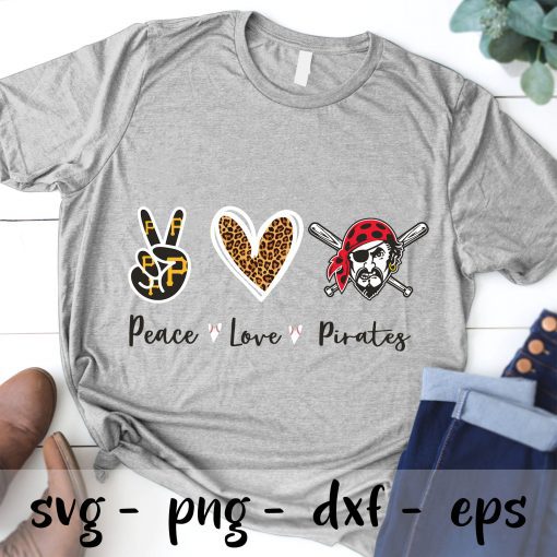 Peace love Pittsburgh Pirates svg