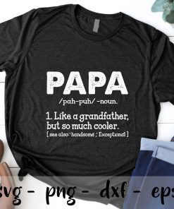 Definition Of Papa svg Fathers Day svg, father's day svg, Daddy svg, Dad  SVG PNG EPS DXF Cricut Cameo File Silhouette Art