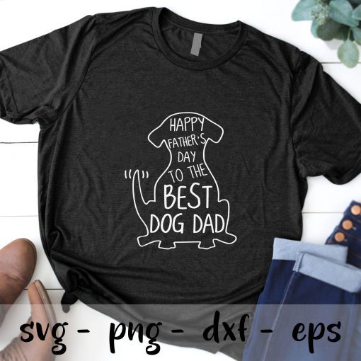 Happy Fathers Day To The best dog dad svg