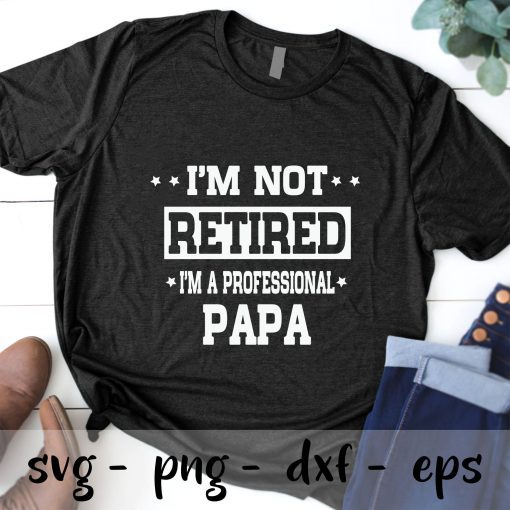 Im Not Retired Im A professional papa