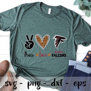 Peace love Atlanta Falcons svg