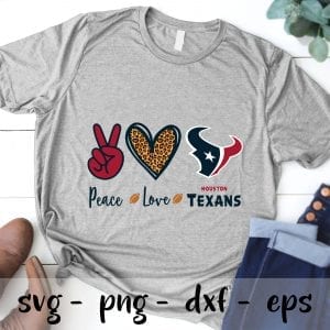 Peace love Houston Texans svg