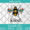 Autism Awareness Bee Kind Puzzle SVG PNG EPS DXF Cricut Cameo File Silhouette Art - Puzzle Svg, Awareness Svg, Autism Svg