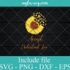 Autism Sunflower Puzzle SVG PNG EPS DXF Cricut Cameo File Silhouette Art - Autism Svg ,Sunflower Svg, Puzzle Cricut