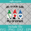 Back to school 4th grade Svg, 4th grade with my gnomies Svg – SVG PNG EPS DXF Cricut Cameo File Silhouette Art