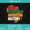 Black History is American History Svg Cut File, African American Pride Svg Png Dxf Eps Cricut file Silhouette