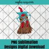 Chicken with bandana headband and glasses cute Png Sublimation ,Farmer Png, Chicken Png ,Farmlife Png, T-shirt design sublimation design