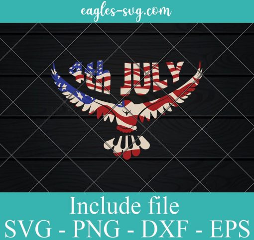 Eagle American Flag Svg cut file - 4th of july Svg Png Dxf Eps Cricut file Silhouette