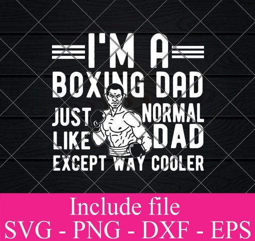 Im A Boxing Dad svg - Boxing Gloves SVG, Boxer Svg , Sports Fighting Fighter Svg Png Dxf Eps Cricut Cameo File Silhouette Art