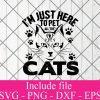 I m just here to pet all the cat svg – Cat lover svg – Animals hearted Svg Png Dxf Eps Cricut Cameo File Silhouette Art