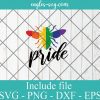 LGBT Pride Bee Svg, Bee Pride SVG PNG EPS DXF Cricut Cameo File Silhouette Art