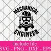 Mechanical engineer svg - Engineer Svg, Technician Png Dxf Eps Cricut Cameo File Silhouette Art