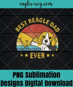 Mens Cute Best Beagle Dad Ever Retro Vintage Gift Puppy Lover Png sublimation ,Dog Png, Dog lover Png, Animals Lover Png, T-shirt design sublimation design