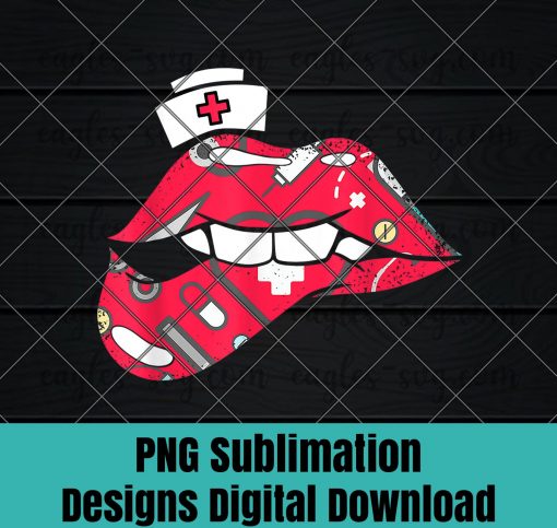 Nurse Biting Lip Sexy Nursing ICU ER LD Registered RN Gifts PNG Sublimation Design Download, T-shirt design sublimation design, PNG