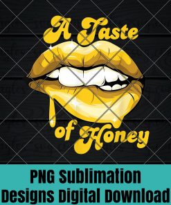 Sexy A Taste Biting Lip Dripping Of Honey PNG Sublimation Design Download, T-shirt design sublimation design, PNG