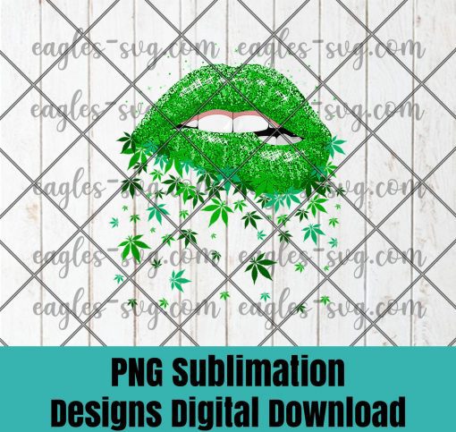 Sexy Lips Cannabis Marijuana Weed Pot Leaf Lover Gift Tank Top PNG Sublimation Design Download, T-shirt design sublimation design, PNG