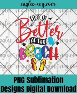 Life is better at the beach Png Sublimation, Beach Png, Beach Life Png, Ocean Png, Palm Tree, Sunglasses png, Leopard png,Vibes Life