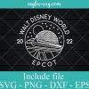 Walt Disney World Epcot 2022 SVG PNG DXF EPS Cricut Silhouette