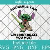 Adorable I Am Stitch Give Me Treats You Must Star Wars SVG PNG DXF EPS Cricut Silhouette