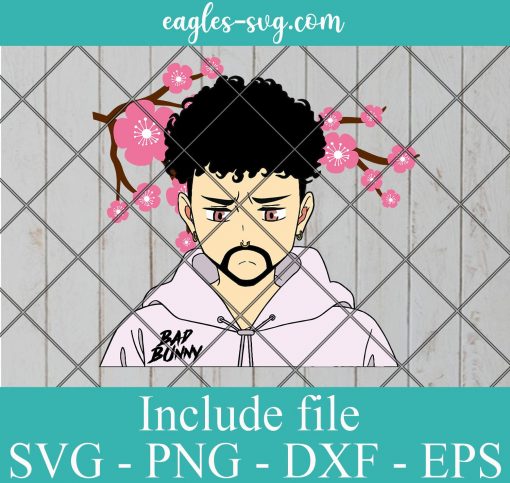 Bad Bunny Yonaguni Anime Inspired SVG