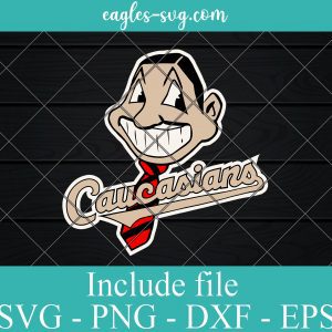 Caucasians Cleveland Indians Logo SVG PNG DXF EPS Cricut Silhouette