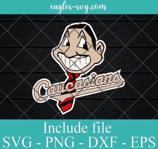 Caucasians Cleveland Indians Logo SVG PNG DXF EPS Cricut Silhouette