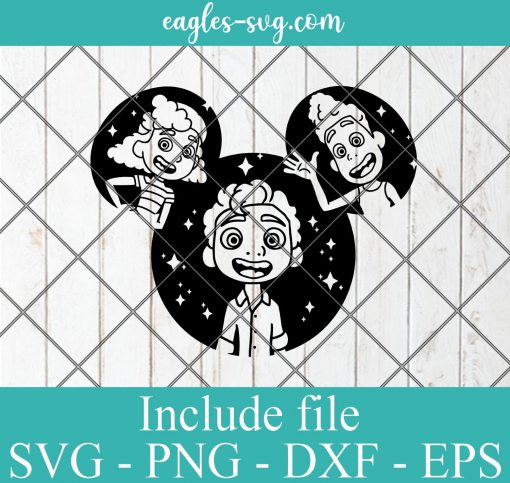 Disney Luca Mickey mouse Ear SVG PNG DXF EPS Cricut Silhouette - Luca Paguro svg, Luca Movie SVG
