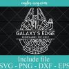 Galaxys Egde Disneyland Est 2019 SVG PNG DXF EPS Cricut Silhouette - Est 2019 California Galaxy Park