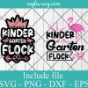 Kinder Garten Flock SVG PNG DXF EPS Cricut Silhouette