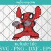Stitchpool Disney Stitch Deadpool SVG PNG DXF EPS Cricut Silhouette
