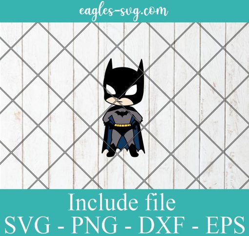 Batman Baby Cute Superhero Layered SVG PNG DXF, DC comic SVG, Justice League