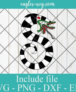 Beetlejuice Sandworm Layered SVG, Digital file Halloween svg files for Cricut and Silhouette